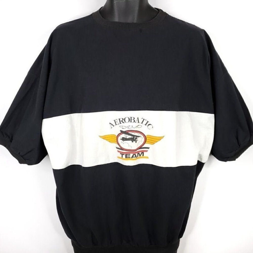Aerobatic Demo Team T Shirt Vintage 80s Display Short Sleeve Sweatshirt